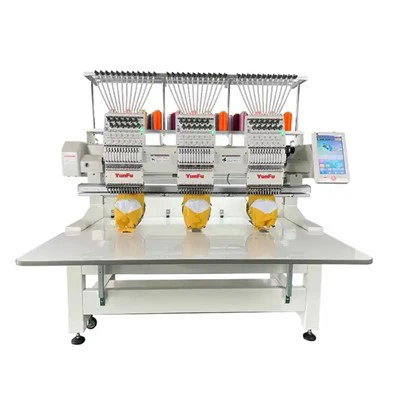 Borduurmachine met 3 hoofden Cap Platte T-shirt